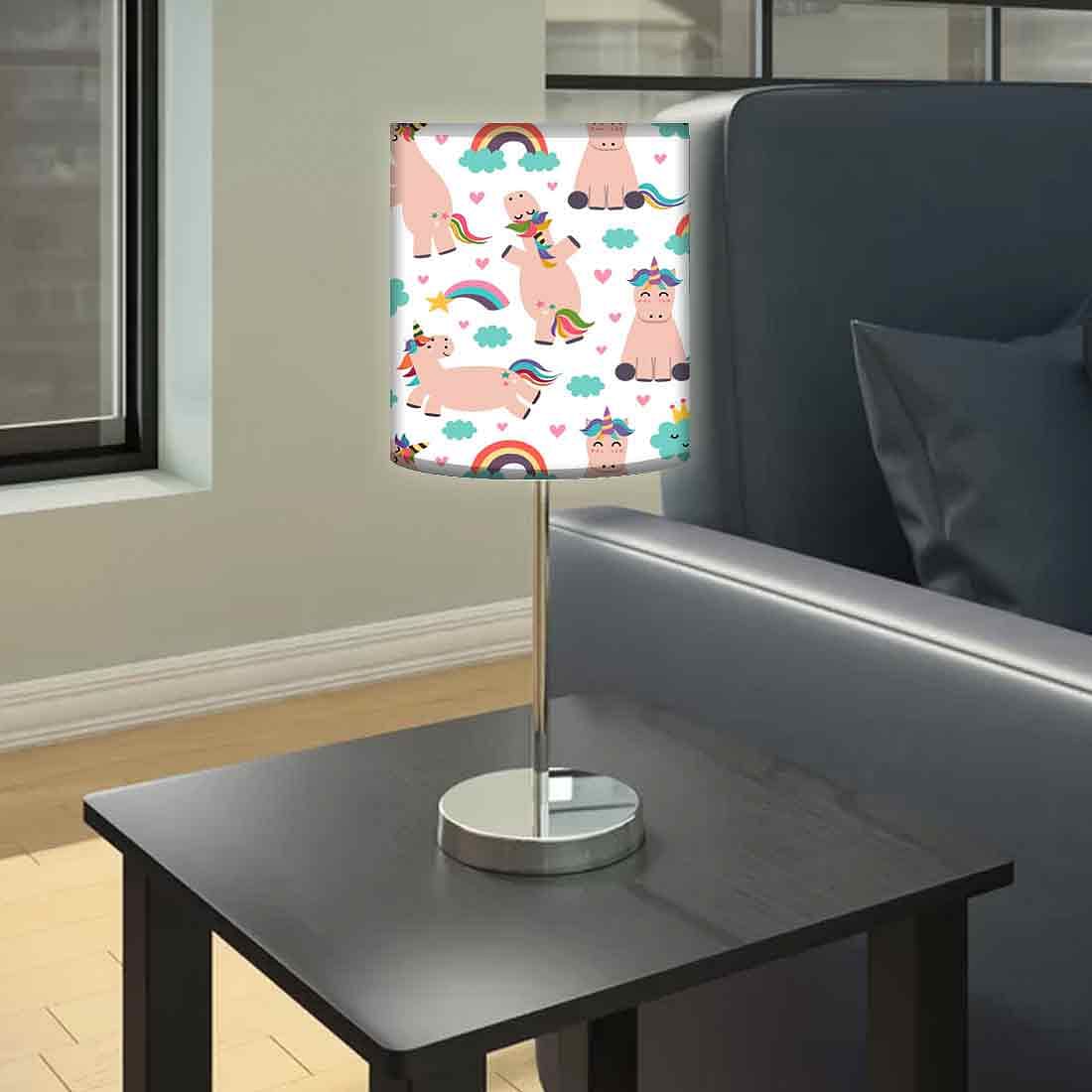 Designer Table Lamp for Living Room Bedside Lamps - Rainbow Unicorns - Image 2