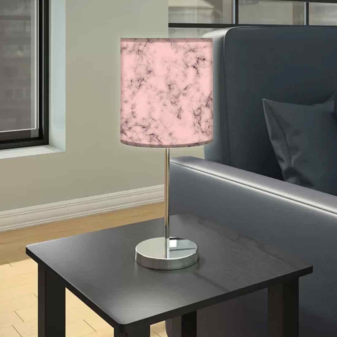 Peach Marble Pastle Night Stand Lamps Modern for Living Room - Image 2