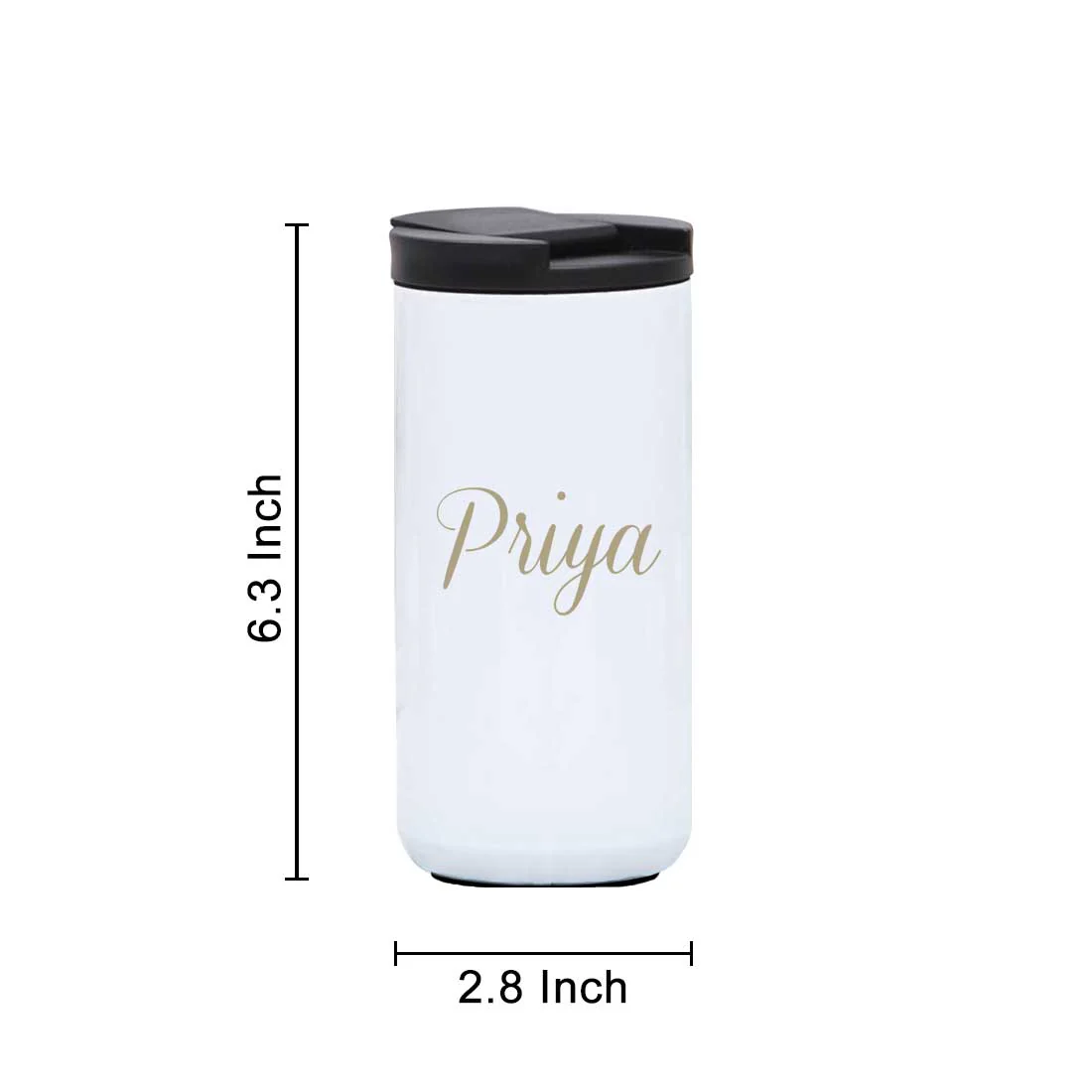Personalized Coffee Tea Travel Mug Tumbler With Name Initials Monogram Engraved (400 ML) - Image 13