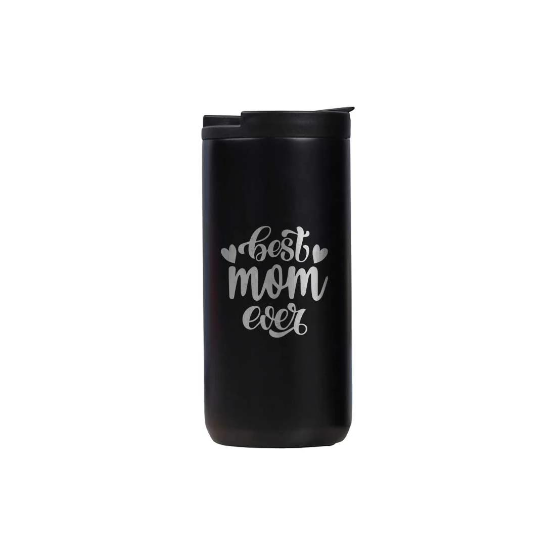 Tea Travel Mug with Lid Engraved Stainless Steel Flask for Mother Day Gift (400ML) - Best Mom Ever - Image 3