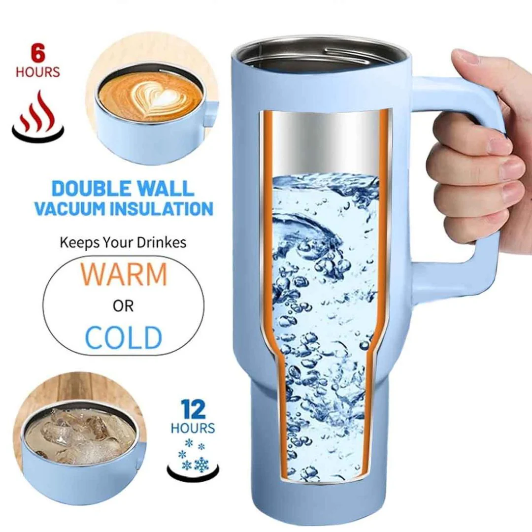 Teacher Day Gift Insulated Tumbler 1200ml with Straw and Lid Large Travel Cups - Image 12