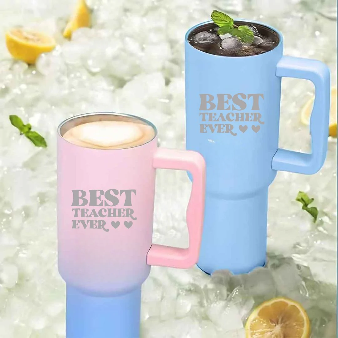 Teacher Day Gift Insulated Tumbler 1200ml with Straw and Lid Large Travel Cups - Image 13