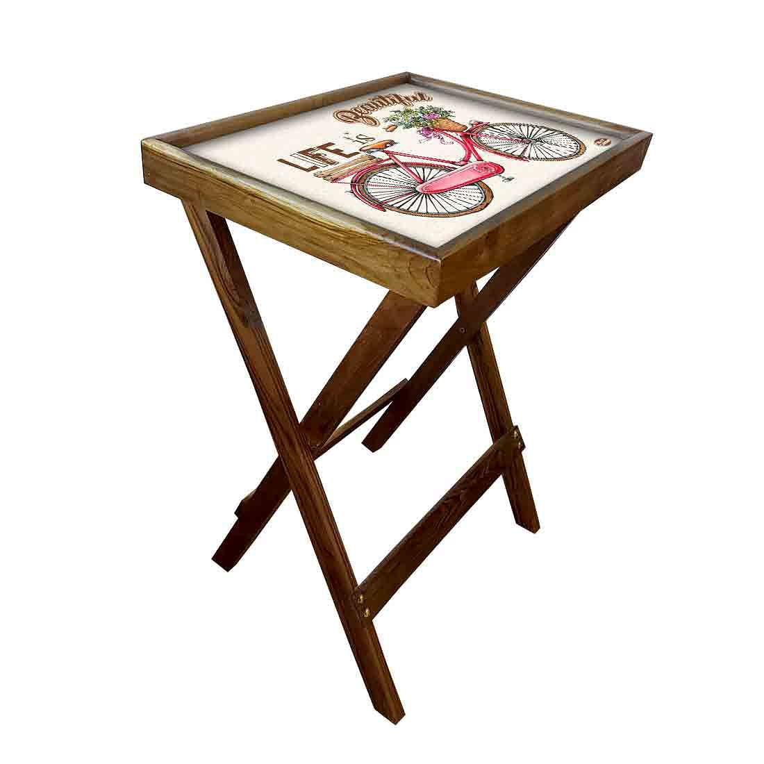 Foldable Table for Living Room Snacks Serving Tables - Life is Beautiful