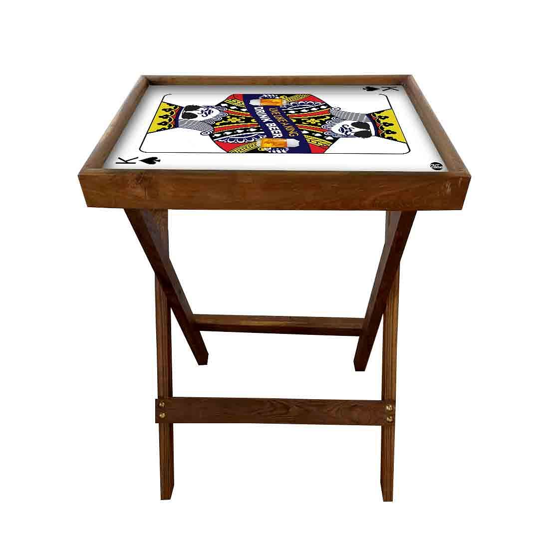 Folding Eating Trays Serving Side Tables for Living Room - like King - Image 3
