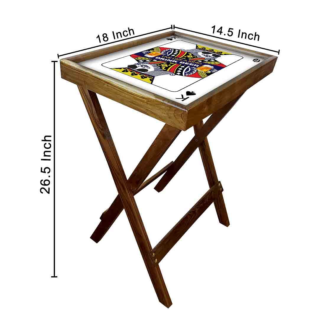 Folding Eating Trays Serving Side Tables for Living Room - like King - Image 6