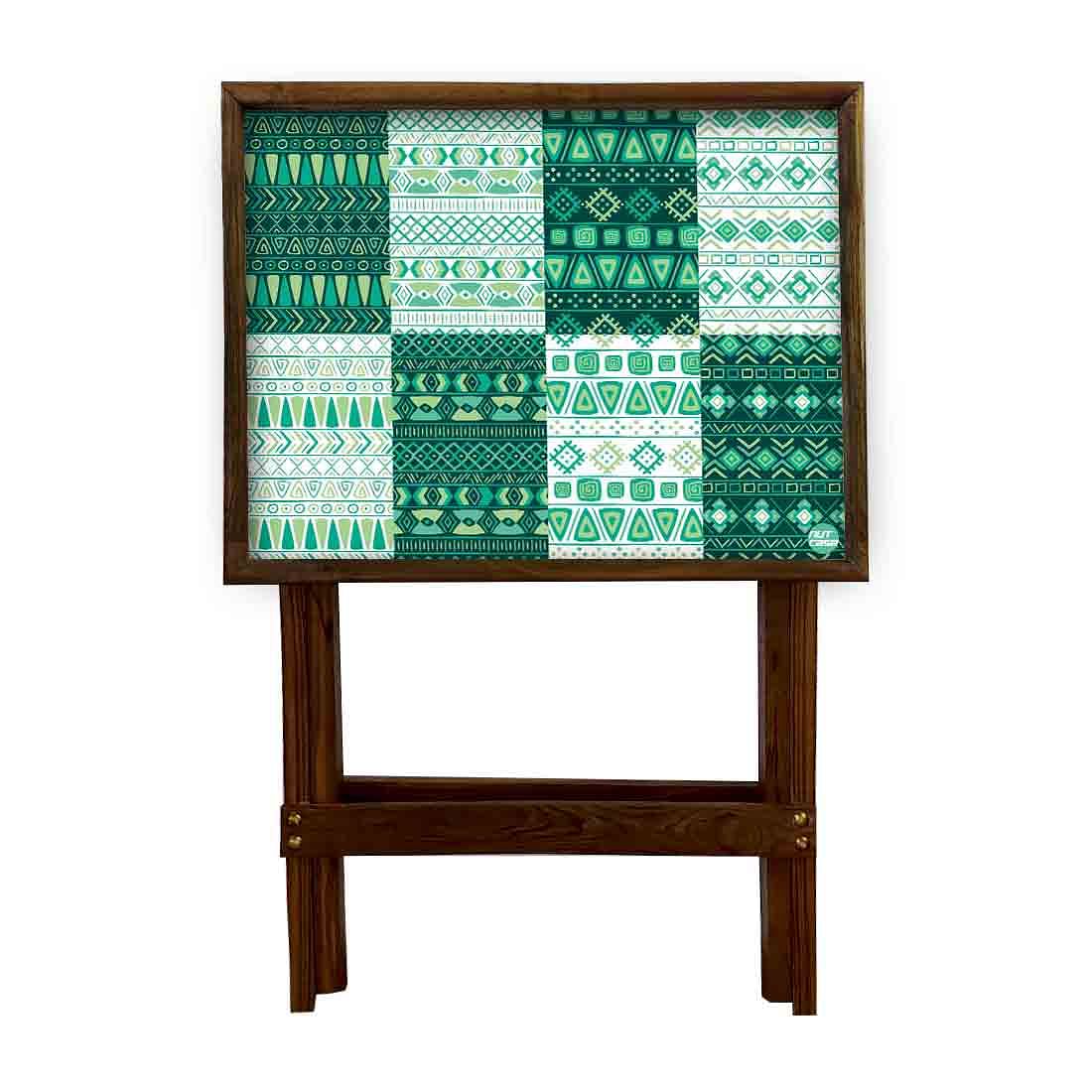 TV Tray Table Bar Snacks Serving Tables - Box pattern - Image 4