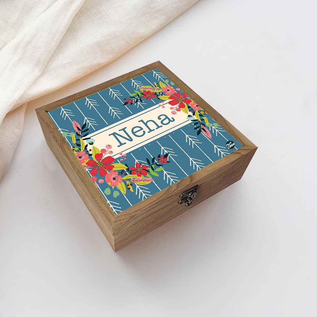 Personalized Jewellery Box for Women - Floral Arrow End - Image 5