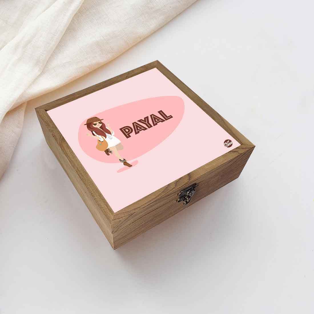 Customized Jewellery Organizer Box for Girls - Pink - Image 5