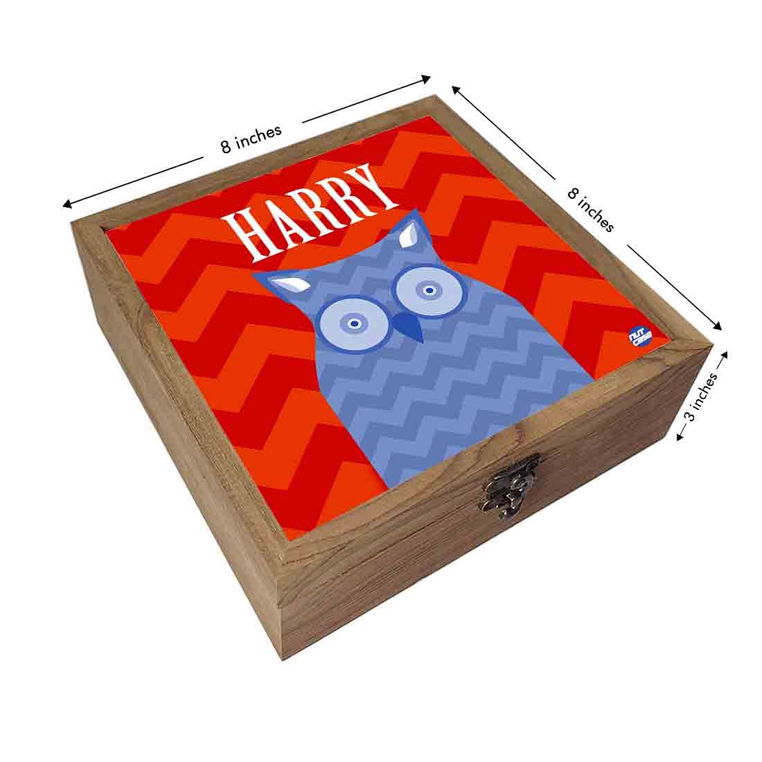 Personalised Jewellery Box for Boys - Owl - Image 3