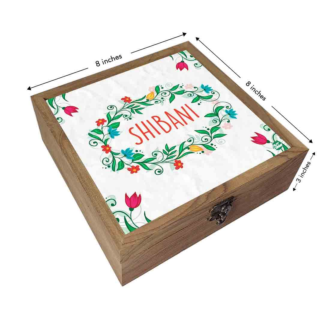 Jewellery Organiser Box for Women - Flower Leaf - Image 3