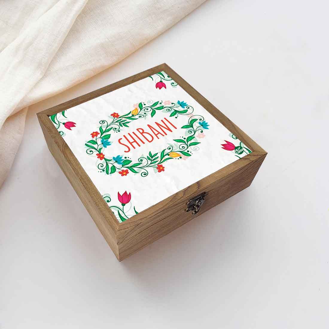 Jewellery Organiser Box for Women - Flower Leaf - Image 5