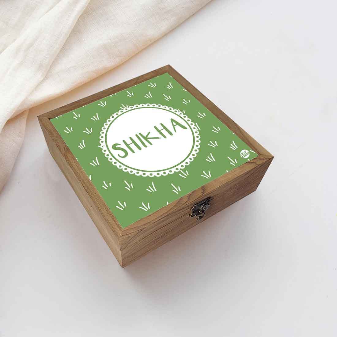 Personalized Jewellery Box for Women - Grass Texture - Image 5