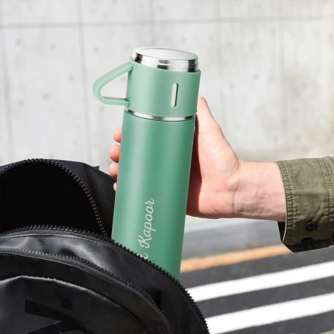 Personalized Thermos Cup For Tea Flask Gift Box Set Stainless Steel Flask - Add Name - Image 22