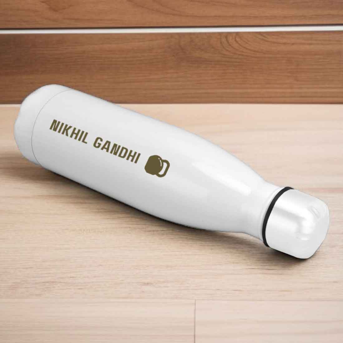 Customized Cola Shape Thermos Water Bottle Stainless Steel With Your Name - 500ml - Image 13