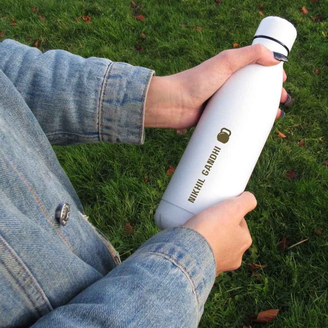 Customized Cola Shape Thermos Water Bottle Stainless Steel With Your Name - 500ml - Image 3