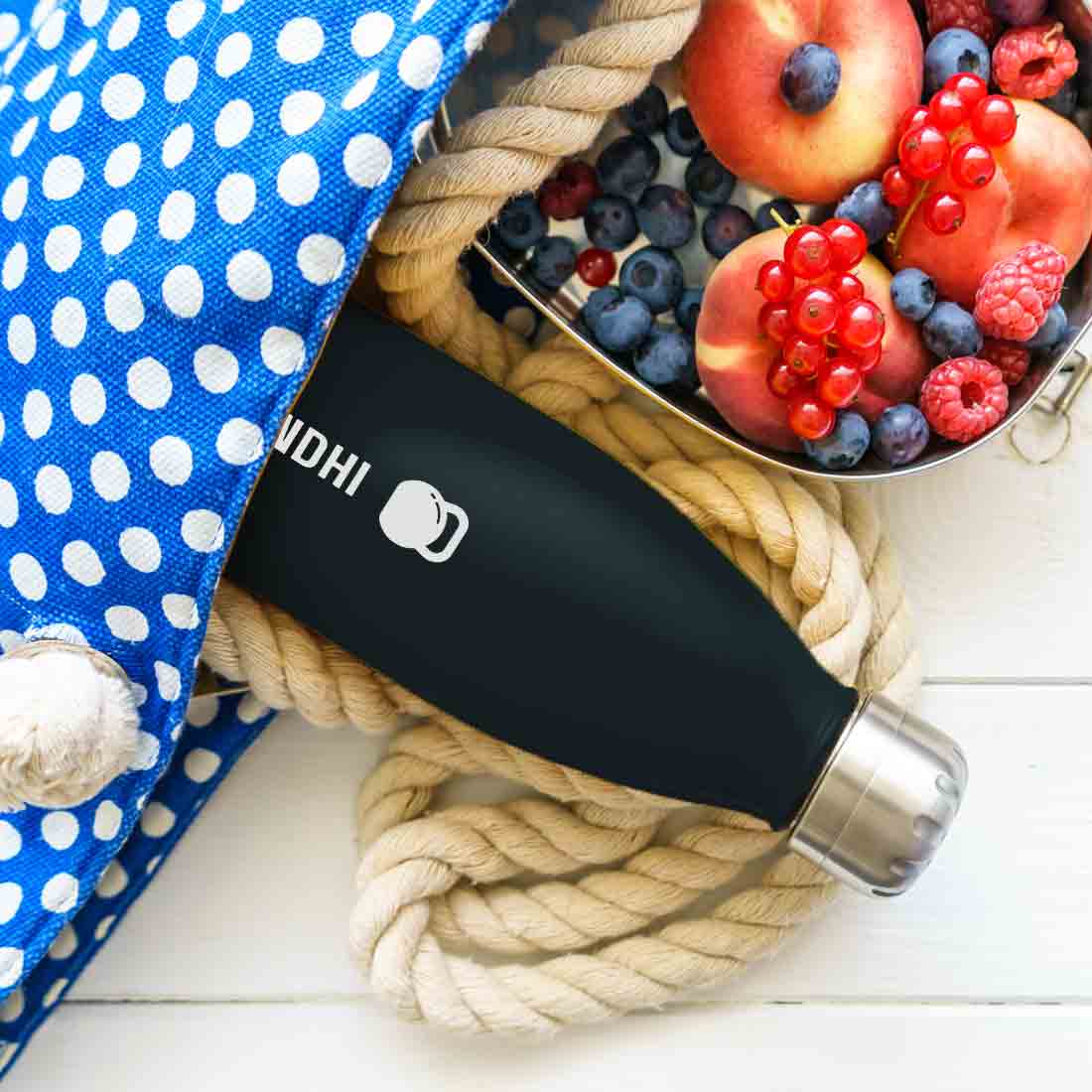 Customized Cola Shape Thermos Water Bottle Stainless Steel With Your Name - 500ml - Image 9
