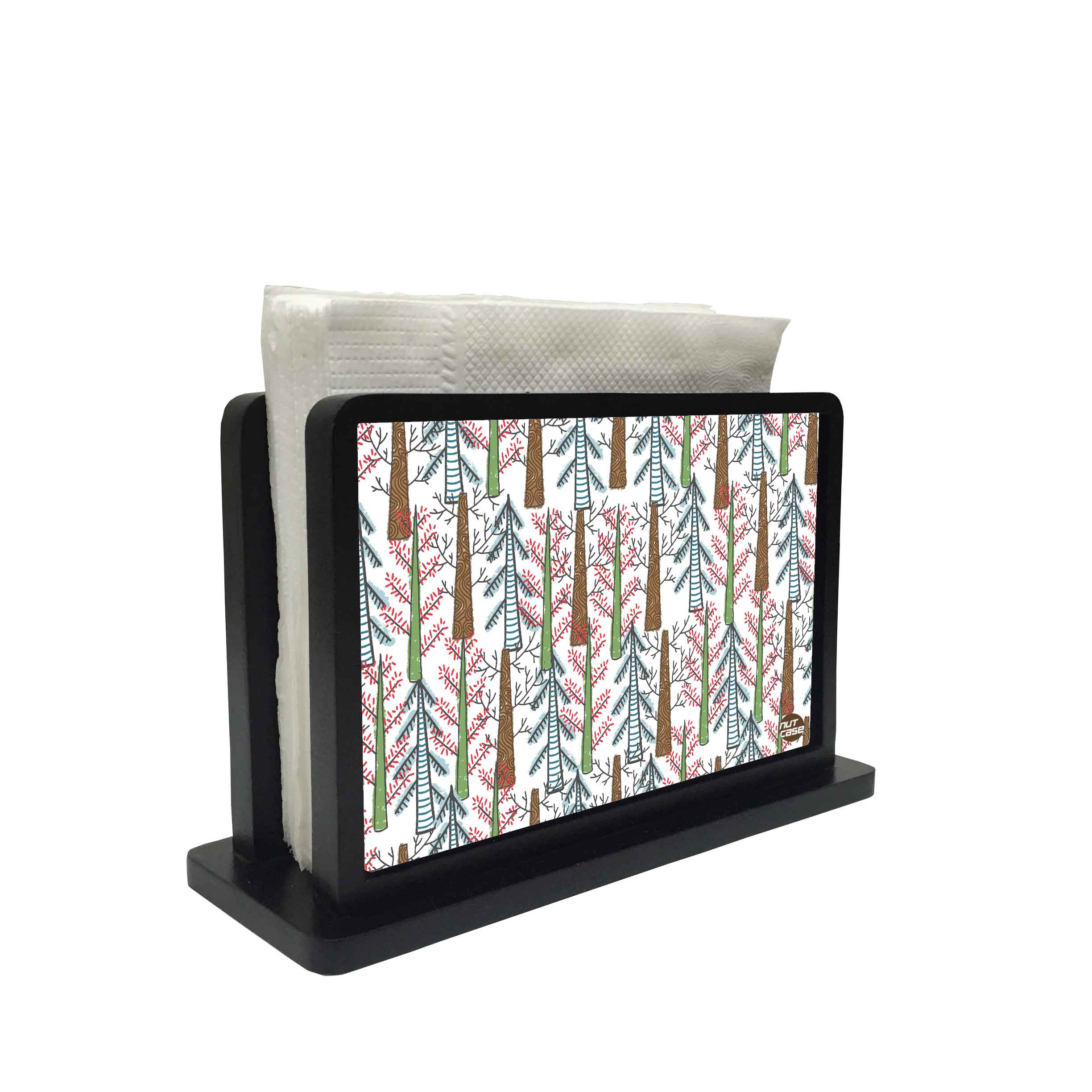 Tissue Paper Napkin Holder Stand - Autumn Woods