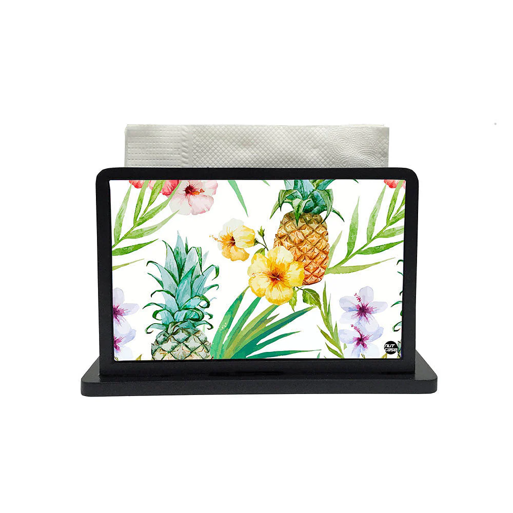 Tissue Holder Paper Napkin Stand - Pineapple Leaves - Image 2