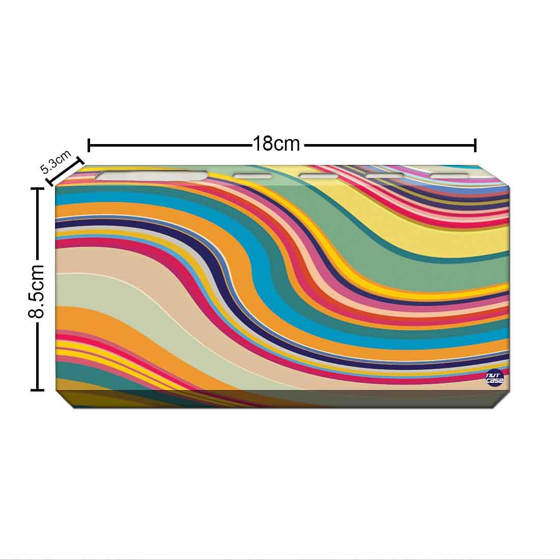 Toothbrush Holder Wall Mounted -Coloreful Waves Lines - Image 3