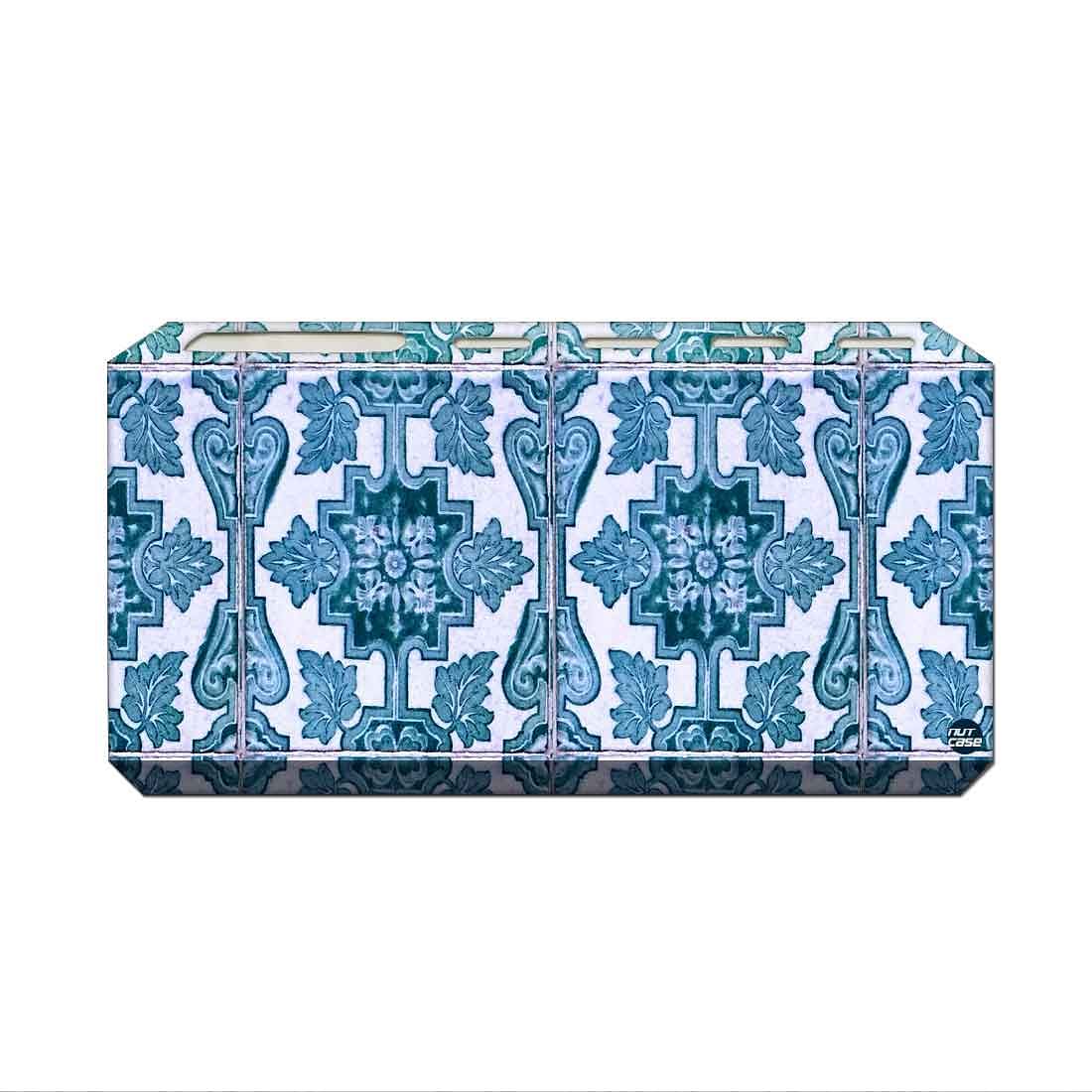 Toothbrush Holder Wall Mounted -Blue Tiles Pattern - Image 2