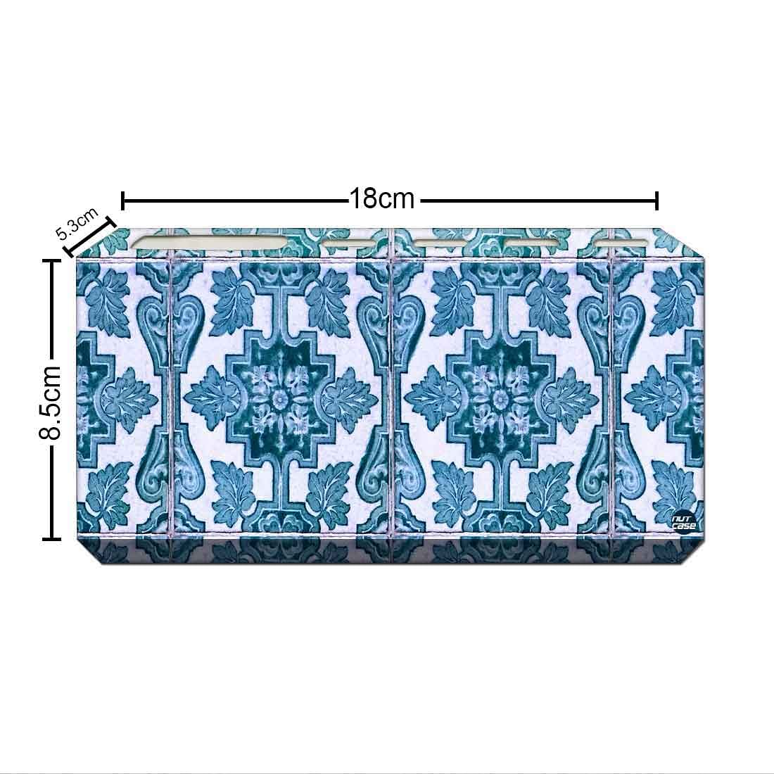 Toothbrush Holder Wall Mounted -Blue Tiles Pattern - Image 3