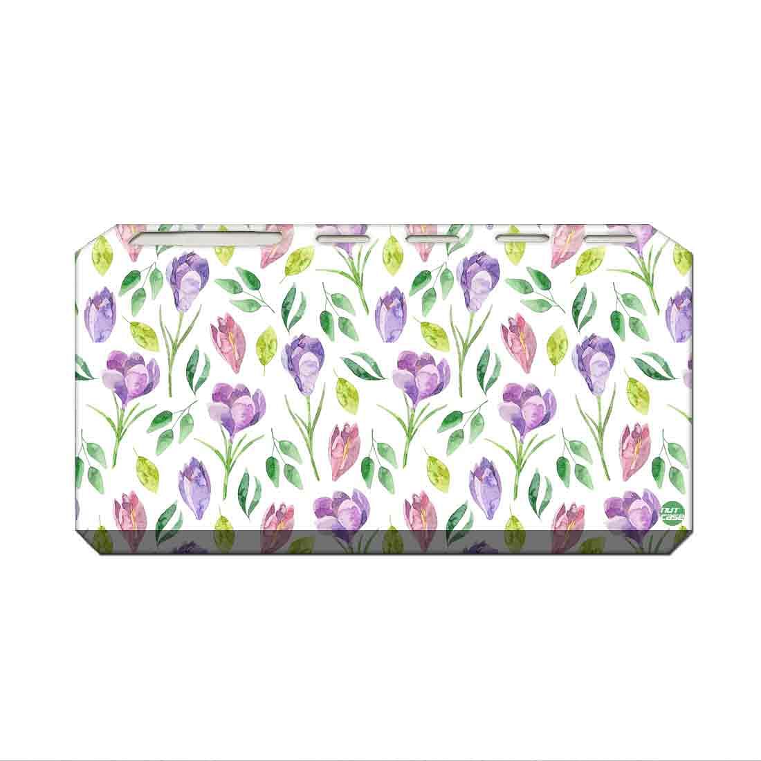 Toothbrush Holder Wall Mounted -Purple Flower - Image 2