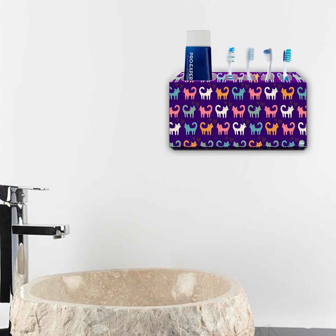 Toothbrush Holder Wall Mounted -Cats Everywhere - Image 4