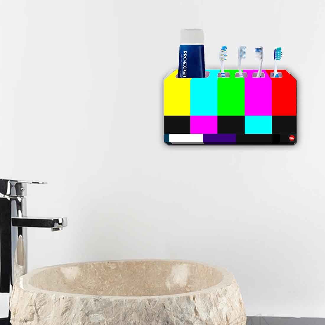 Toothbrush Holder Wall Mounted -NTSC TV Test Card - Image 4