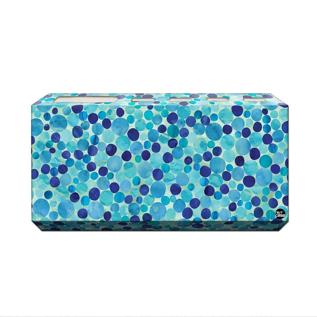 Toothbrush Holder Wall Mounted -Blue Marble Dots - Image 2