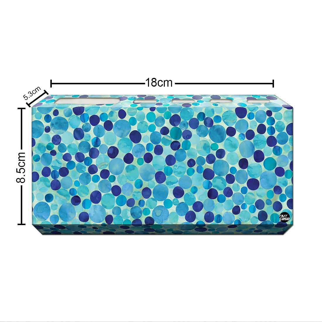 Toothbrush Holder Wall Mounted -Blue Marble Dots - Image 3