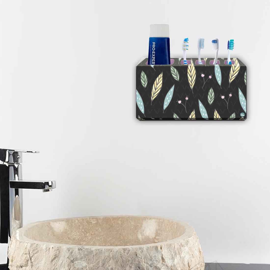 Toothbrush Holder Wall Mounted -Delicate Flowers - Image 4