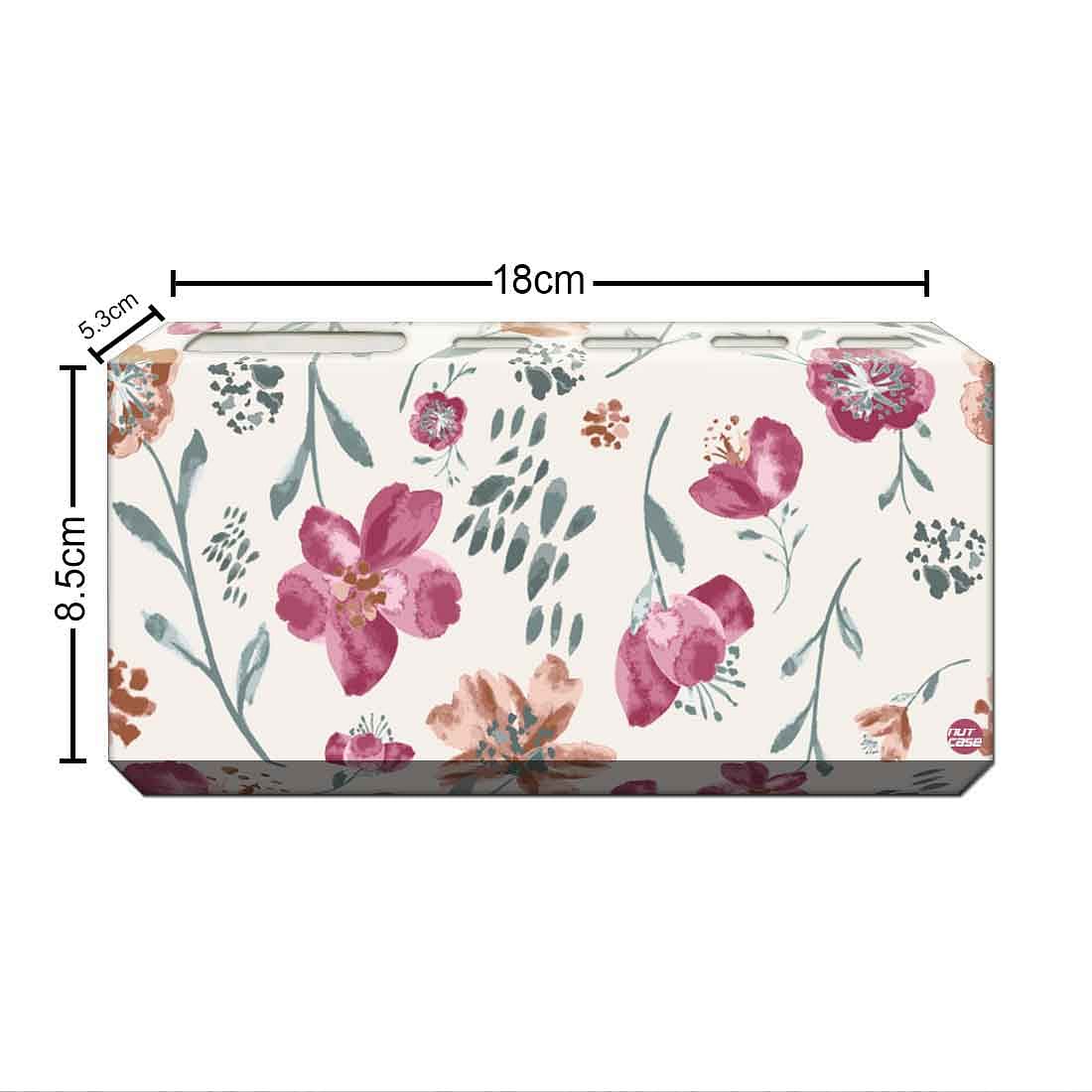 Toothbrush Holder Wall Mounted -Cute Baby Flowers Gray - Image 3