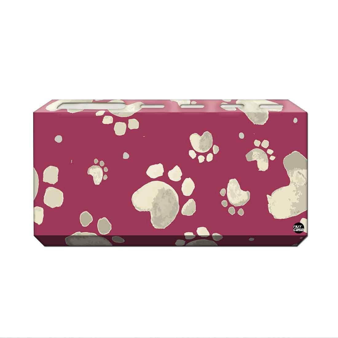Toothbrush Holder Wall Mounted -Cute Baby Flowers Red - Image 2