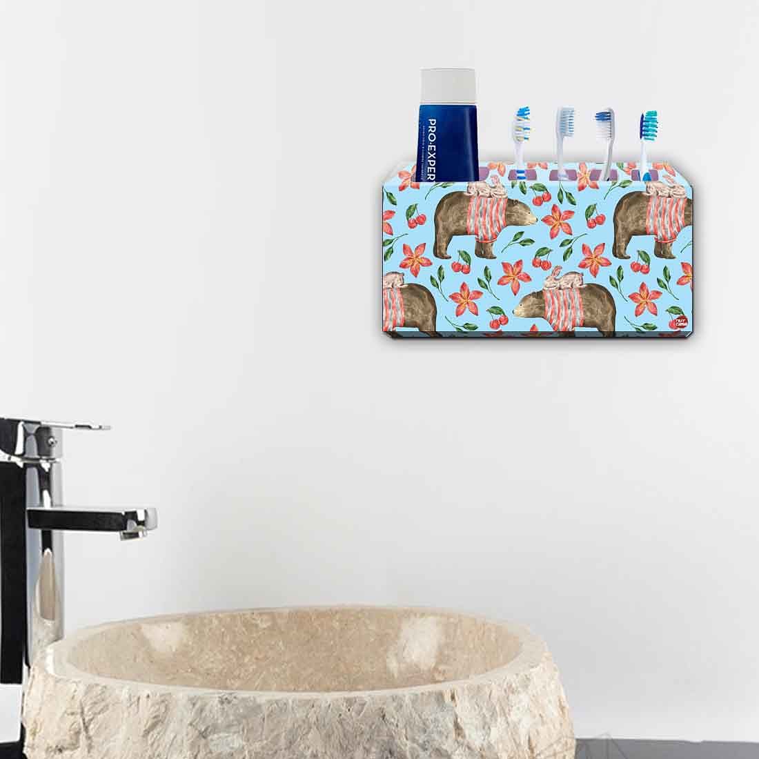 Toothbrush Holder Wall Mounted -Panda & Rabbit - Image 4