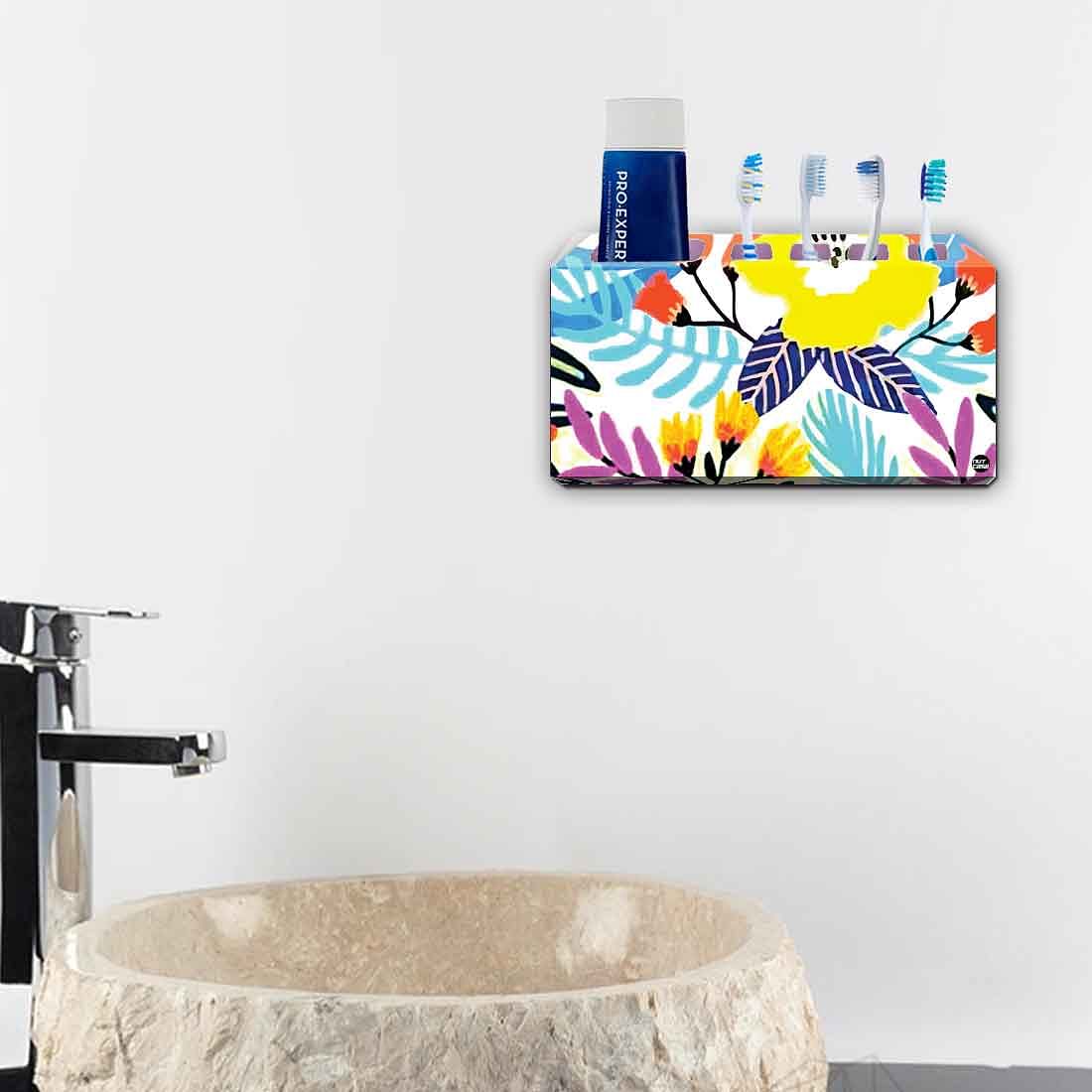 Toothbrush Holder Wall Mounted -Floral - Image 4
