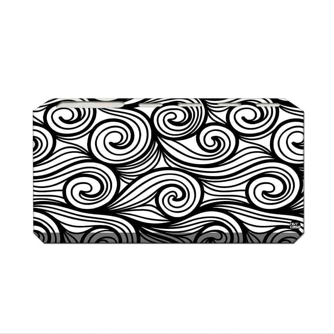 Toothbrush Organizer for Wall with Waves Pattern Printed - Image 2