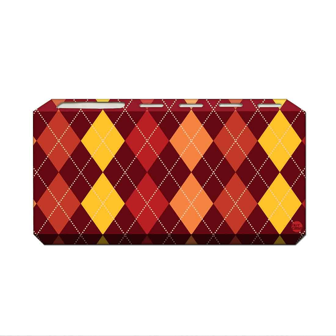 Toothbrush Holder Wall Mounted -Diamonds I Red and Yellow - Image 2
