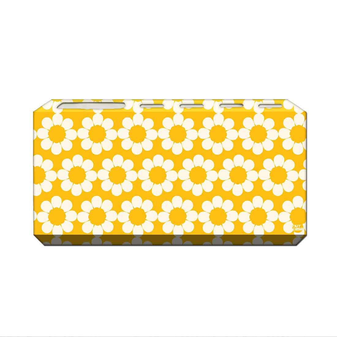 Toothbrush Holder Wall Mounted -Yellow Flowers Design - Image 2