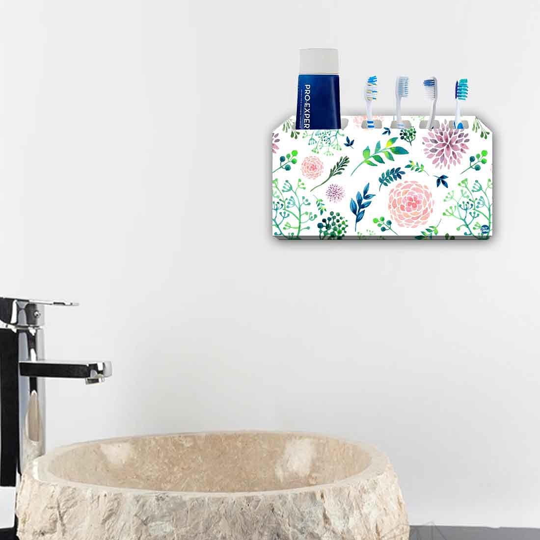 Toothbrush Holder Wall Mounted -Cute Flowers - Image 4
