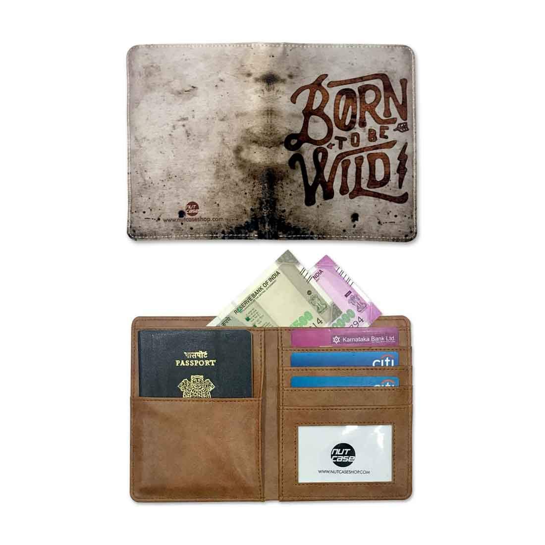 Passport Holder Leather Travel Wallet Organizer - Born To Be Wild - Image 5