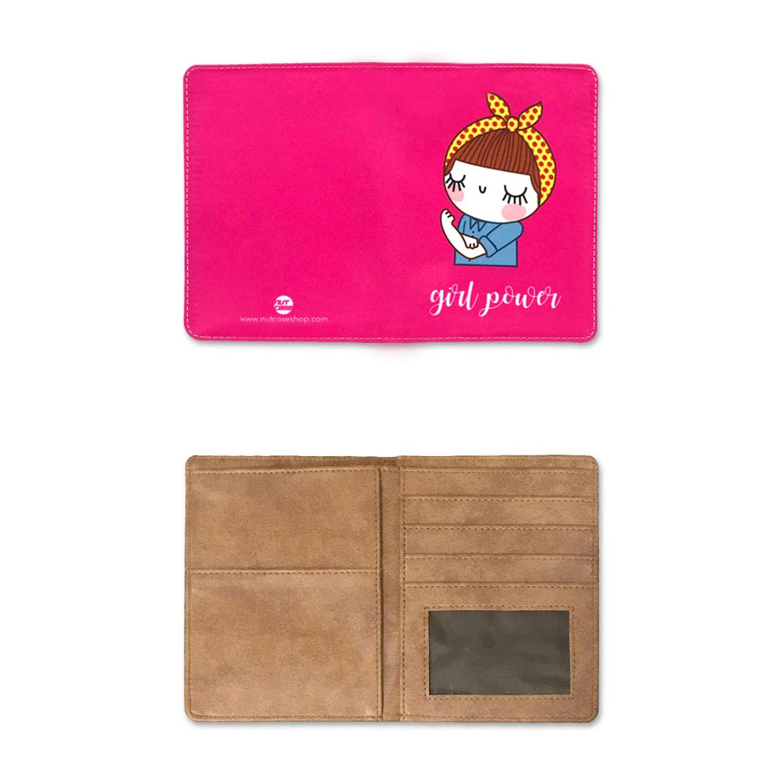 Feminist  Passport Cover WalletTravel Organizer  - Girl Power - Image 5