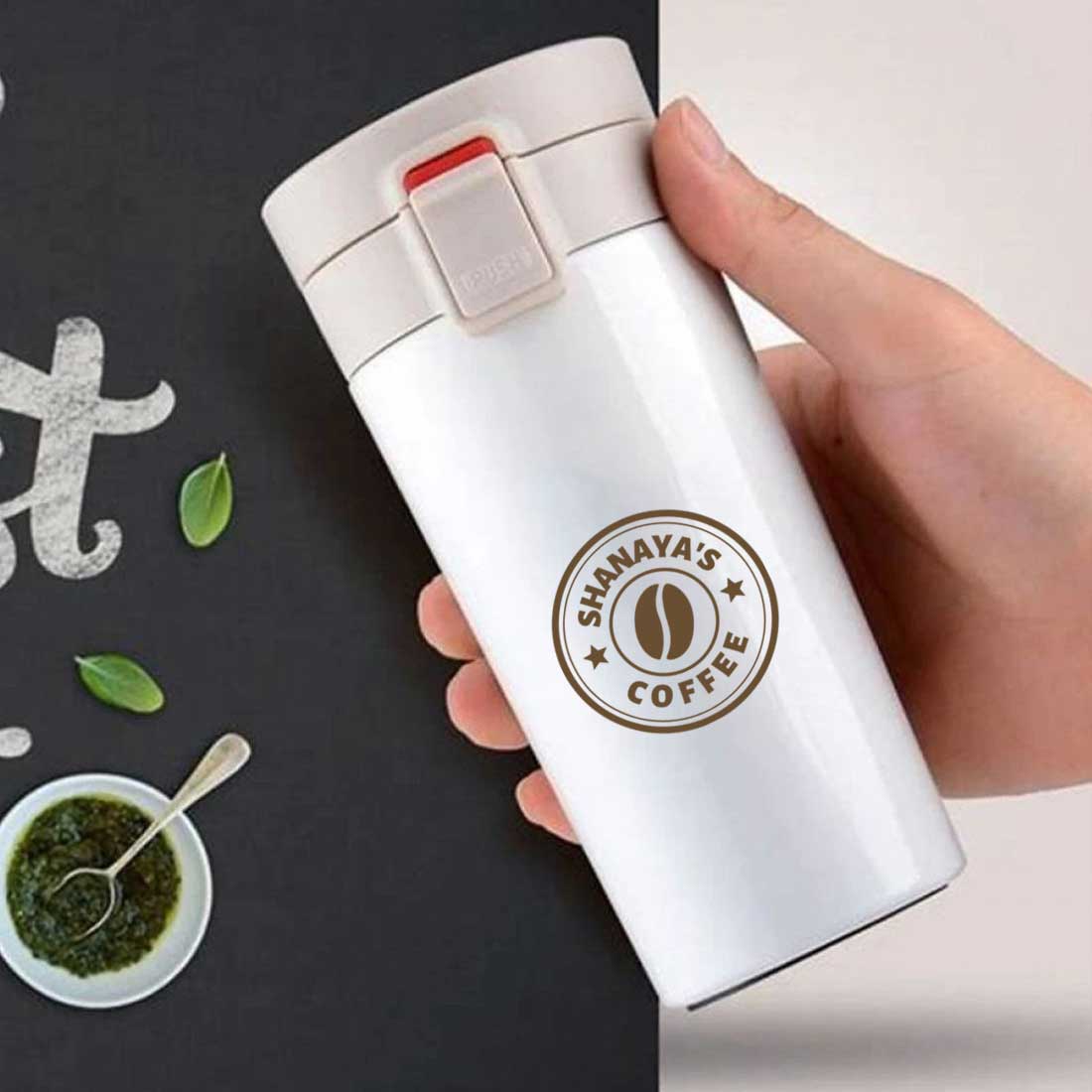 Customized Travel Coffee Mug Insulated for Travelling (380 ML) - Coffee - Image 10