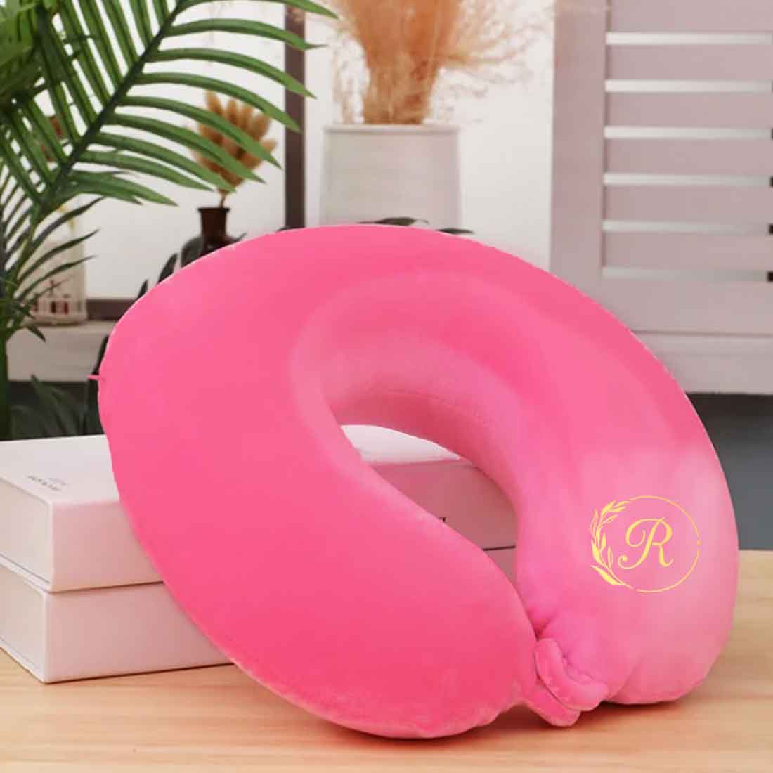 Travel Pillow for Flights with Initial Neck Rest Support Pillow with Memory Foam - Image 2
