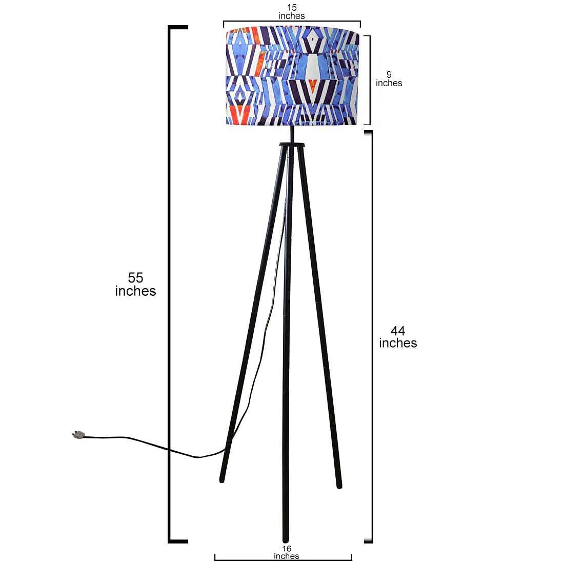 Tripod Floor Lamp Standing Light for Living Rooms - Mad Mosaic - Image 5