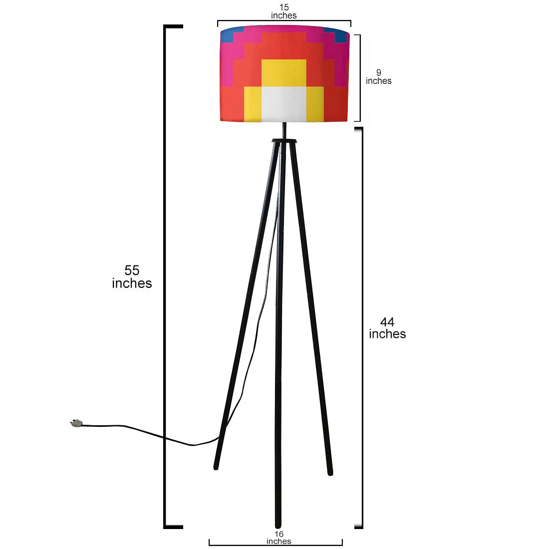 Tripod Floor Lamps for Office Standing Light - Right Angles - Image 5