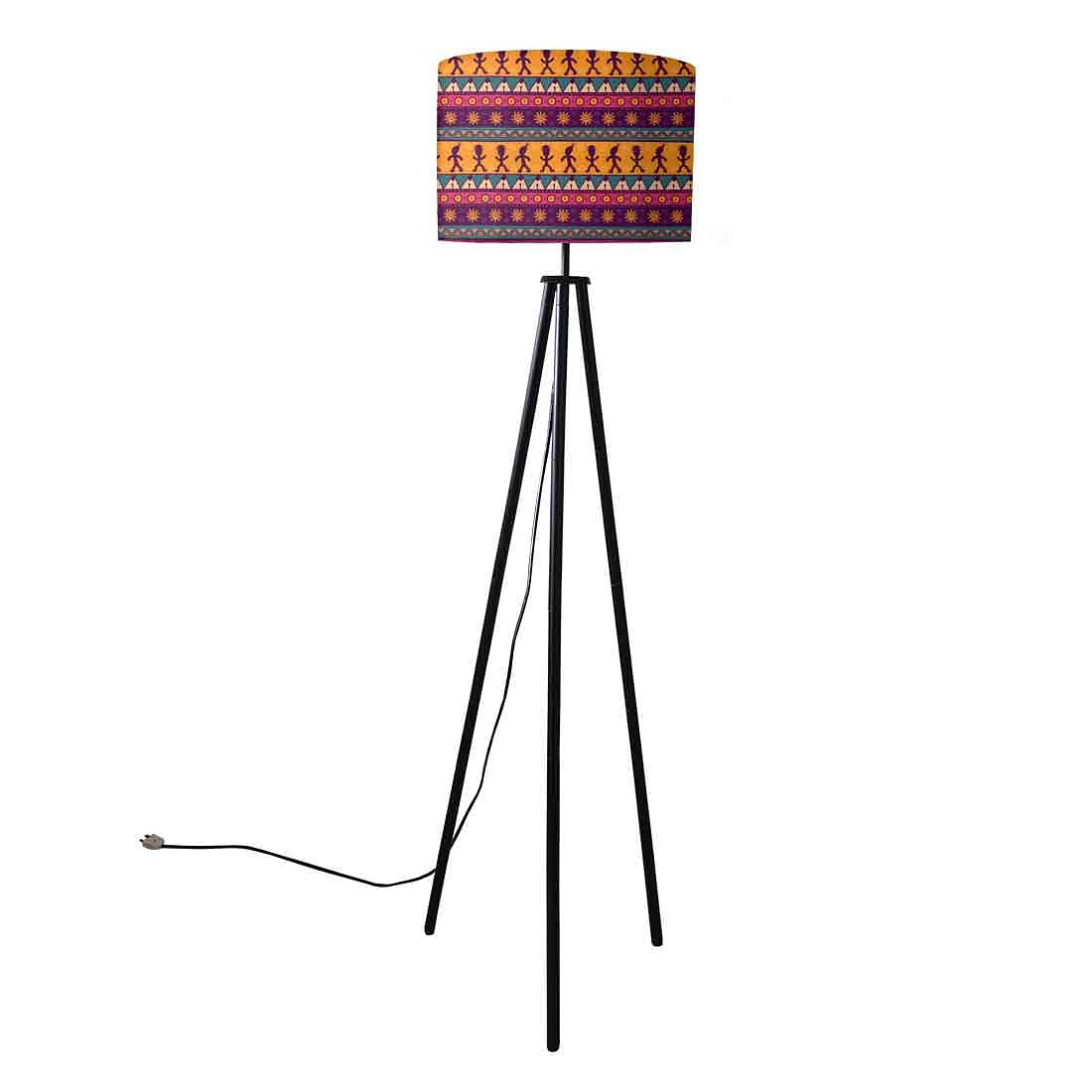 Tripod Floor Lamp Standing Light for Living Rooms - Aztec Purple - Image 3