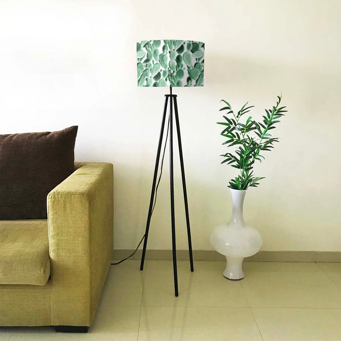 Tripod Floor Lamp Standing Light for Living Rooms - Cactus - Image 4