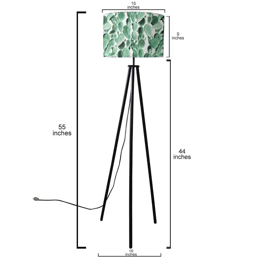 Tripod Floor Lamp Standing Light for Living Rooms - Cactus - Image 5