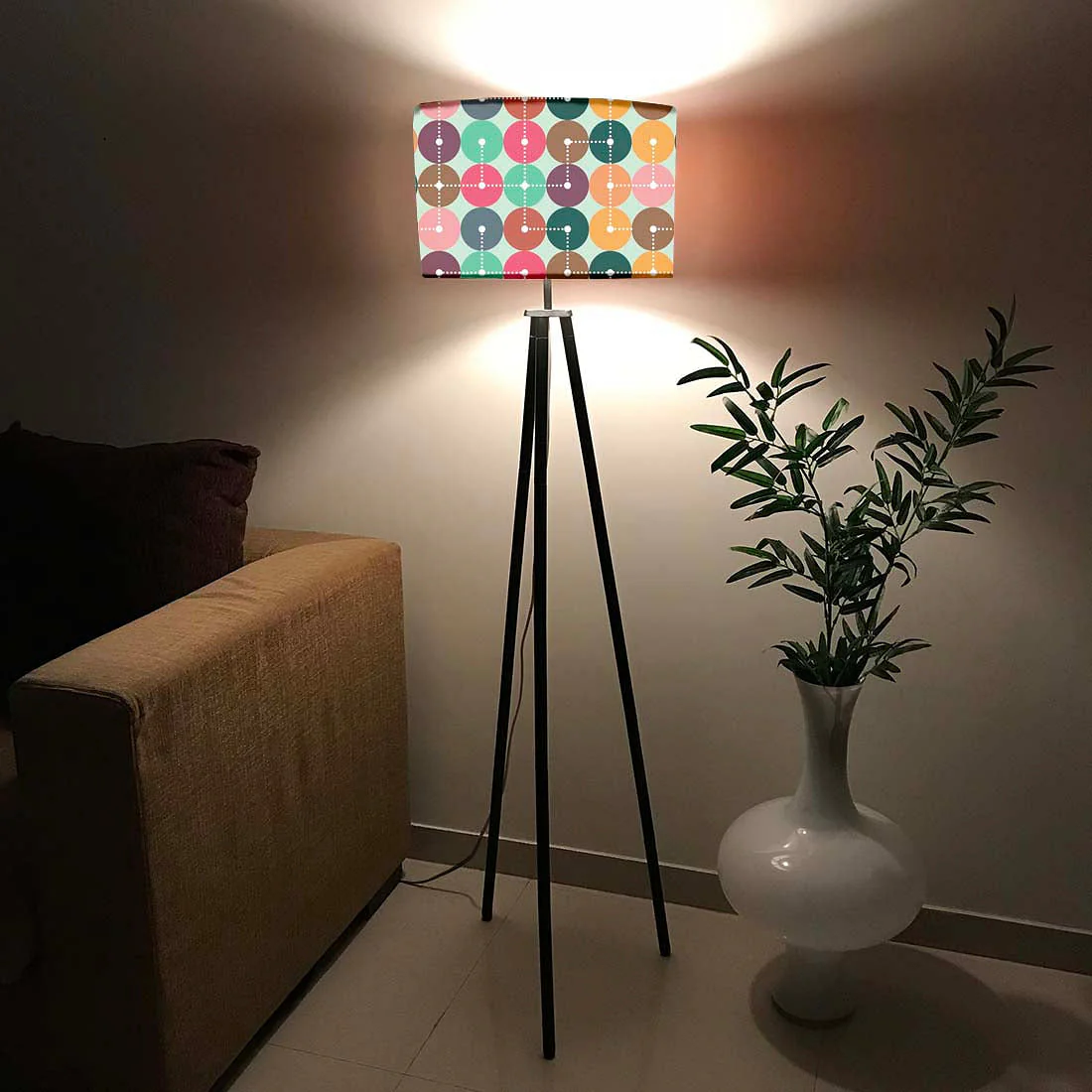 Tripod Large Floor Lamp Standing Light for Bedroom - Image 2