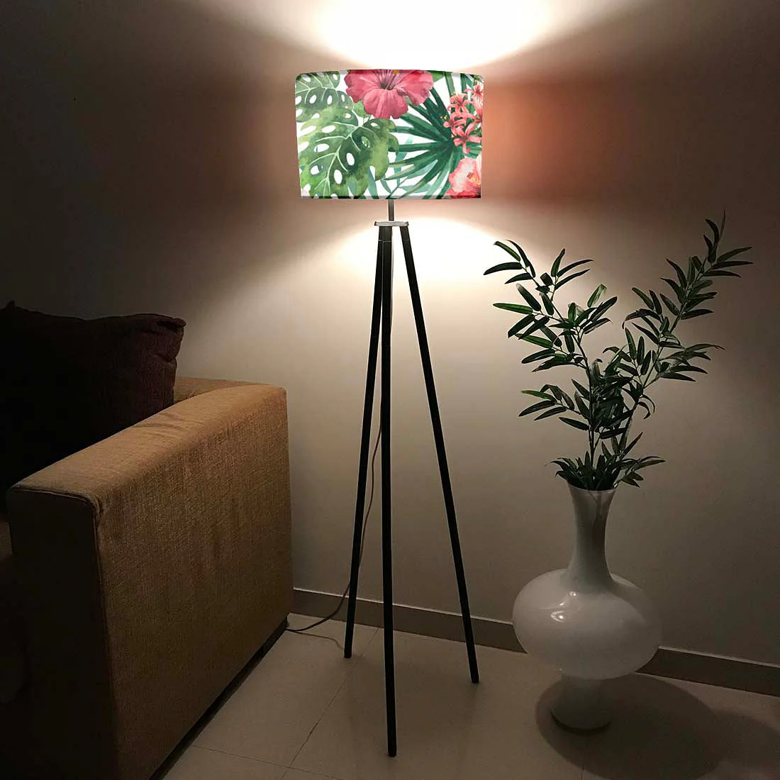 Tripod Floor Lamp Standing Light for Bedroom